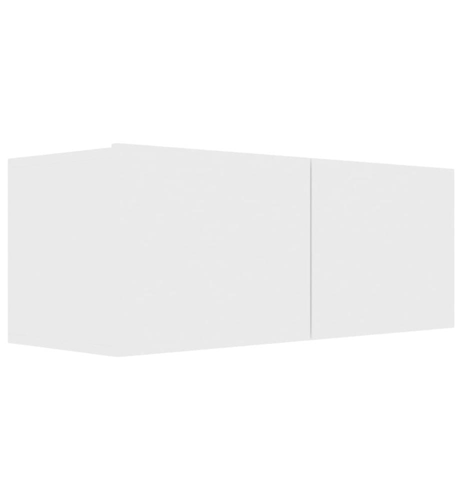 Ensemble de meuble TV 6 pcs Blanc Bois d'ingénierie