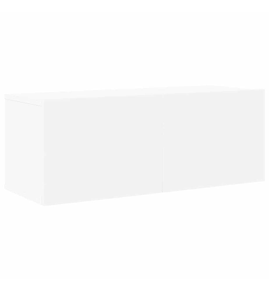 Ensemble de meubles TV 8 pcs Blanc Bois d'ingénierie