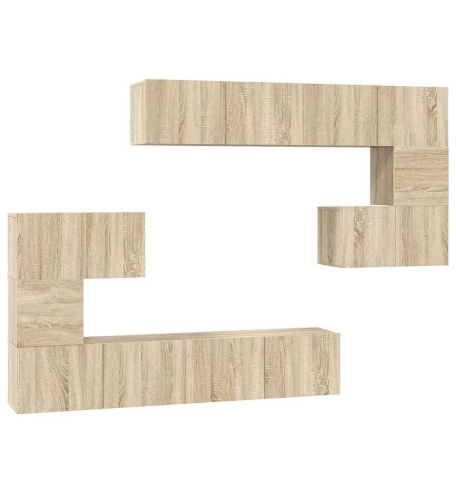 8-tlg. TV-Schrank-Set Sonoma-Eiche Holzwerkstoff