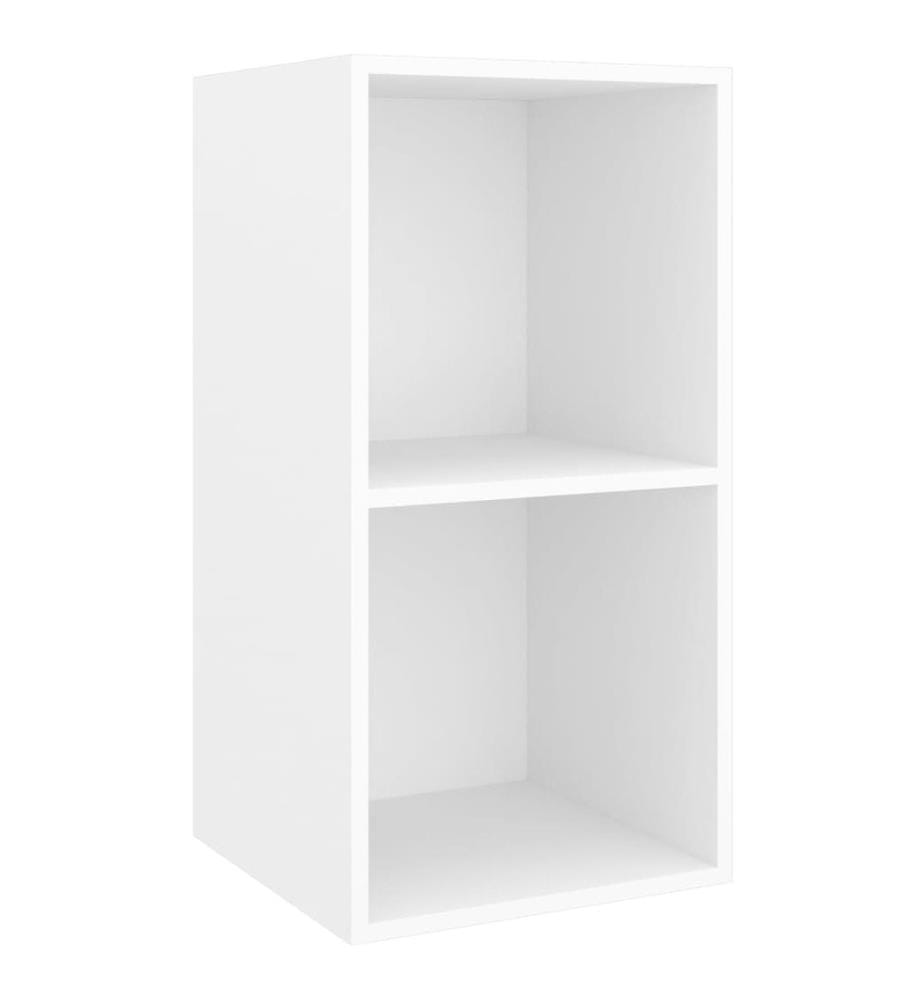 Ensemble de meuble TV 3 pcs Blanc Bois d'ingénierie