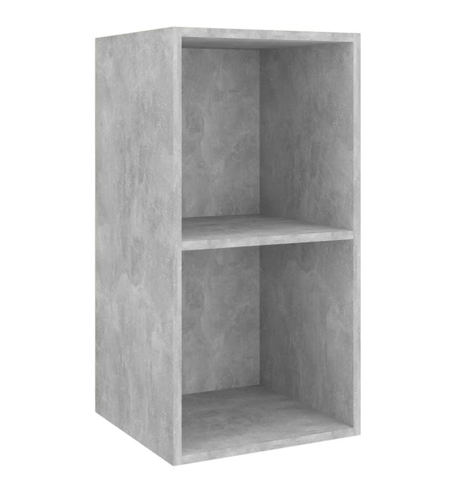 Ensemble de meuble TV 3 pcs Gris béton Bois d'ingénierie