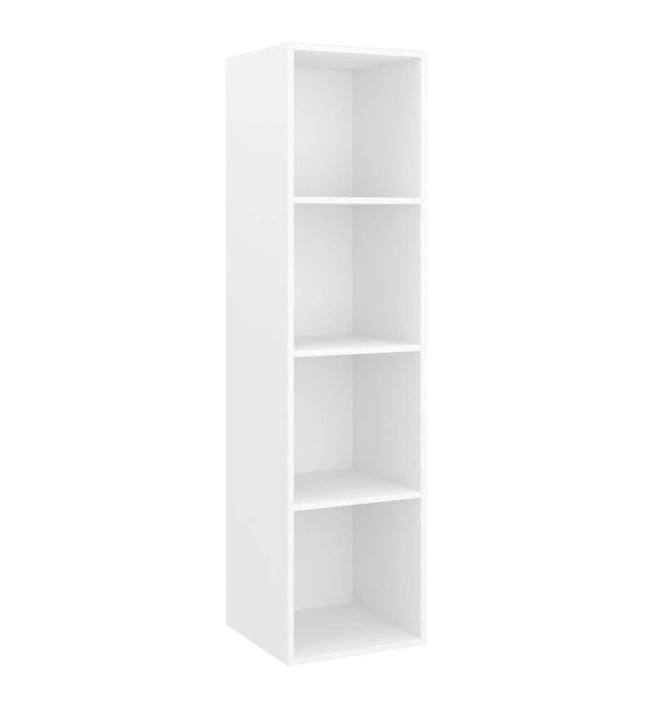 Ensemble de meuble TV 3 pcs Blanc Bois d'ingénierie
