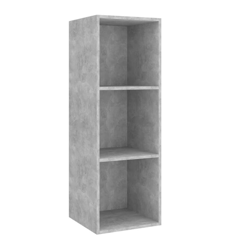 Ensemble de meuble TV 3 pcs Gris béton Bois d'ingénierie