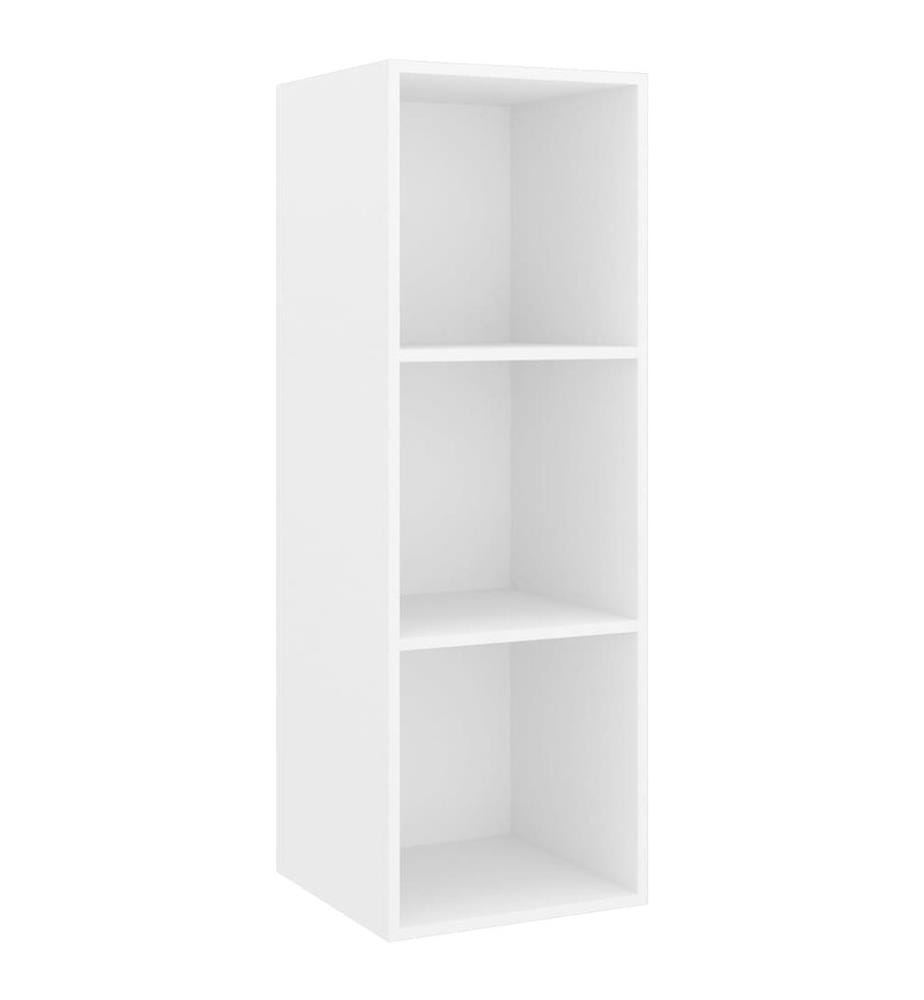 Ensemble de meuble TV 2 pcs Blanc Bois d'ingénierie