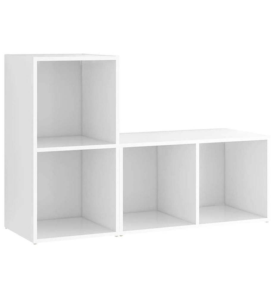 Meubles TV 2 pcs Blanc 72x35x36,5 cm Bois d'ingénierie
