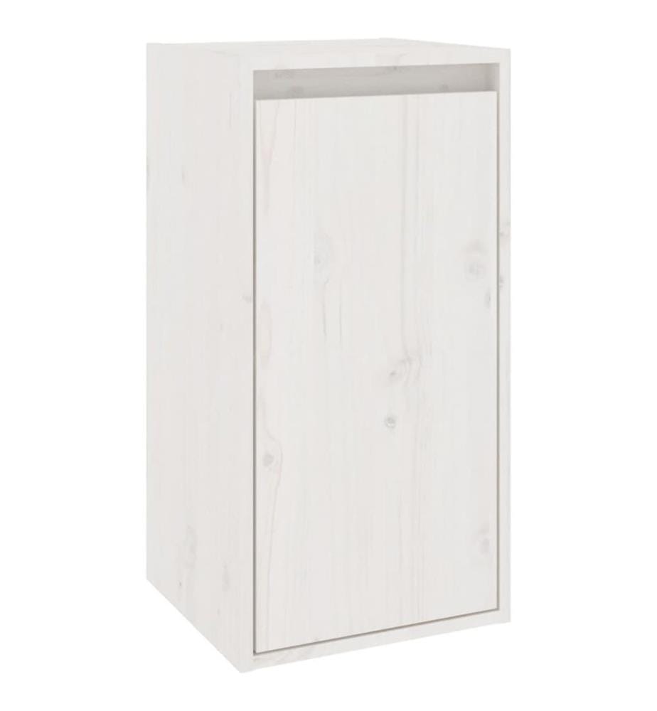 Meubles TV 2 pcs Blanc Bois massif de pin