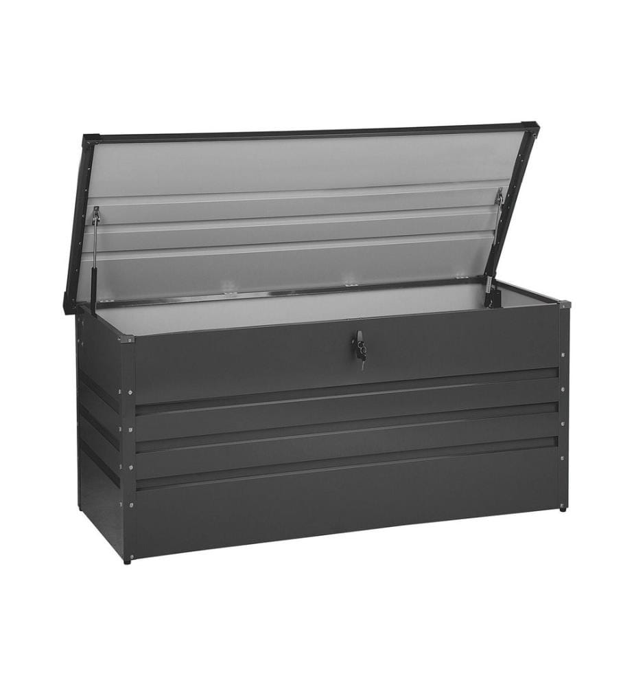Storage Box CEBROSA 132 cm 62 cm Graphite Grey