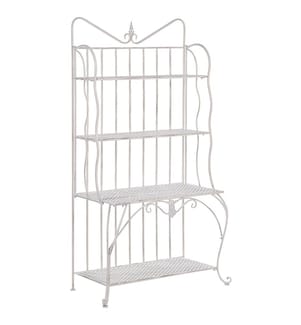 Shelving Unit PAVONA Metal 94 cm 50 cm Light Beige