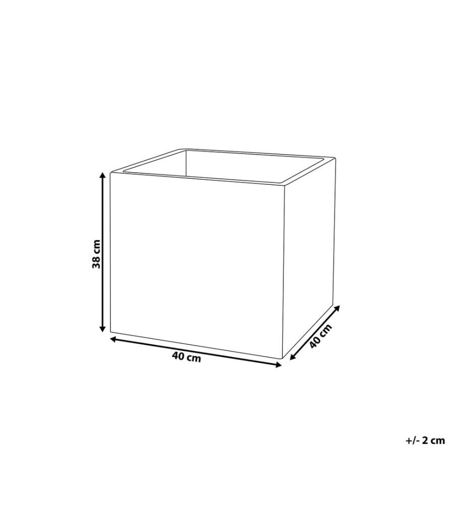 Cache-pot PAROS 40 cm Noir