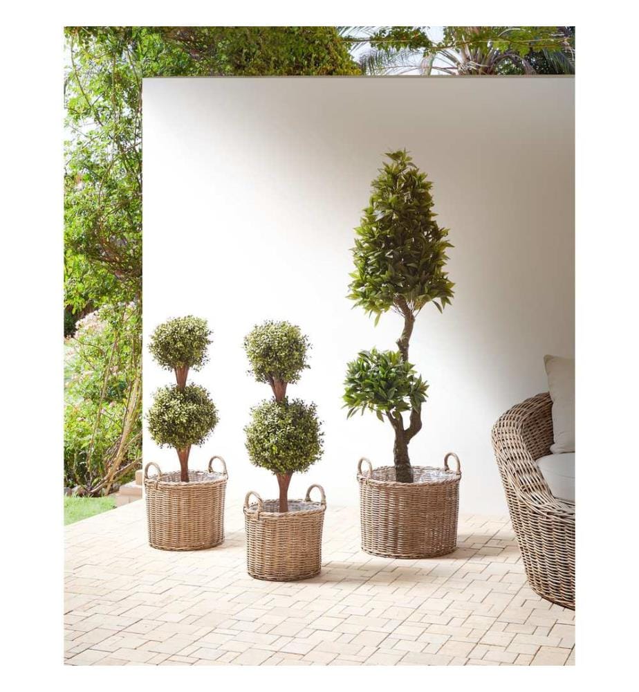 Set di 3 vasi per piante PENDULA 33/37/45 cm Naturale
