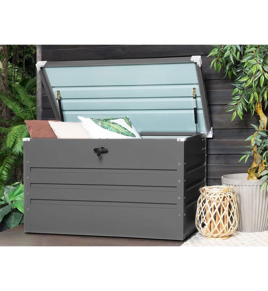 Storage Box CEBROSA 132 cm 62 cm Grey