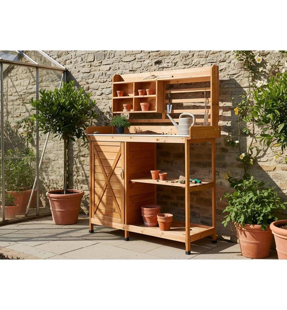 Table de rempotage MELDOLA Bois de sapin 113 cm 48 cm Marron clair