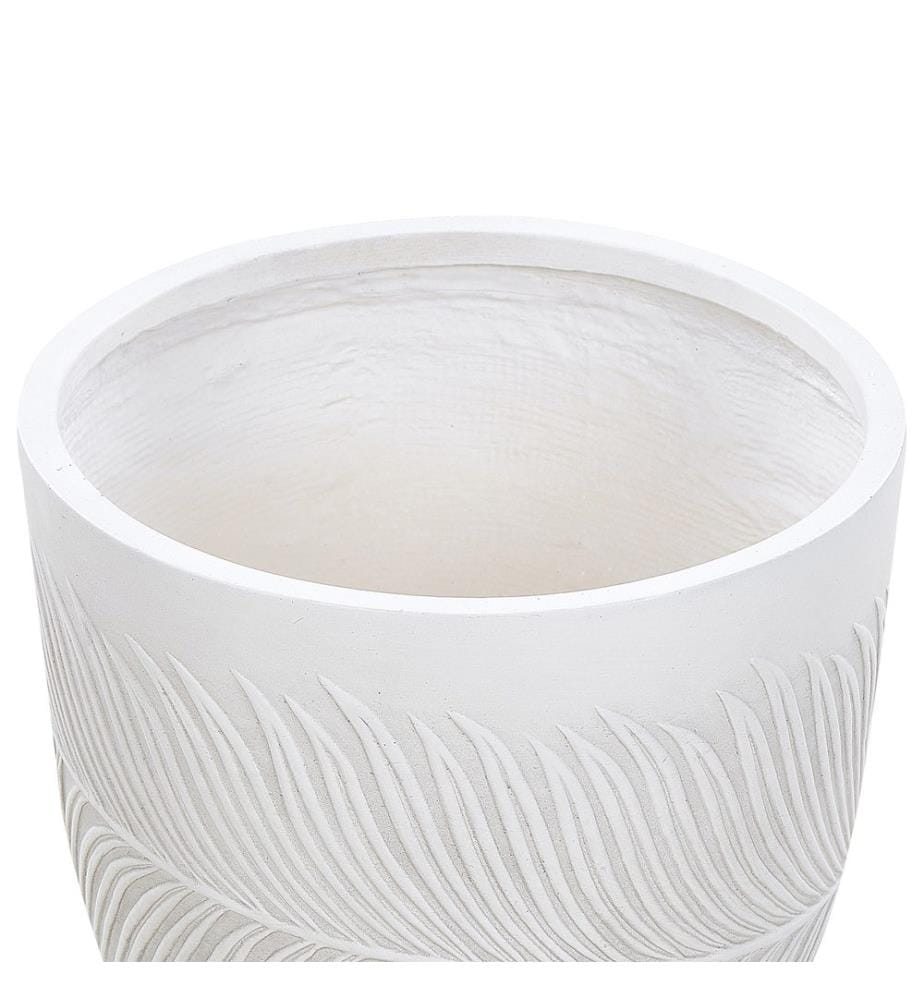 Blumenkübel FTERO 42 cm Cremeweiss