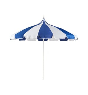 Parasol de jardin 245 cm MINOA Blanc/bleu