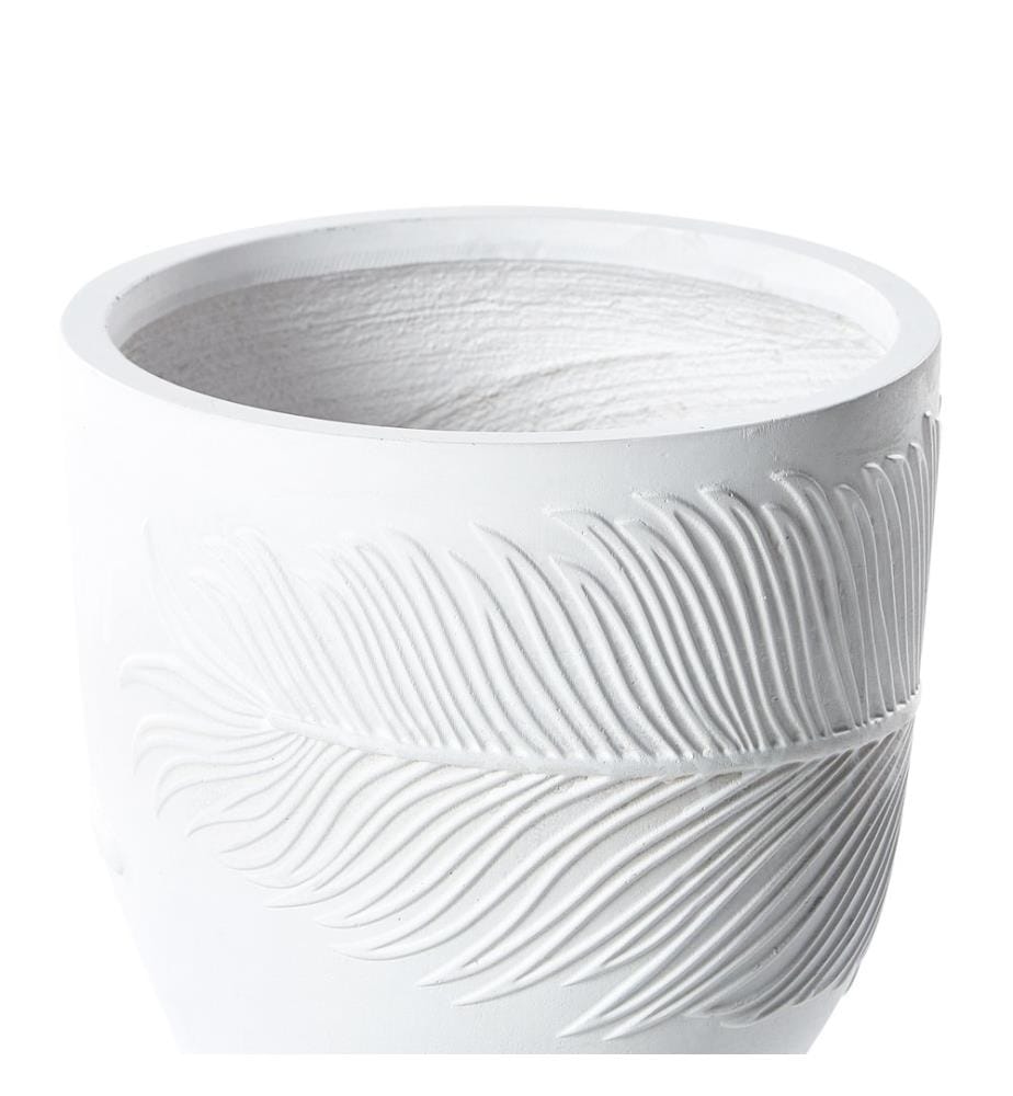 Cache-pot FTERO 35 cm Blanc cassé