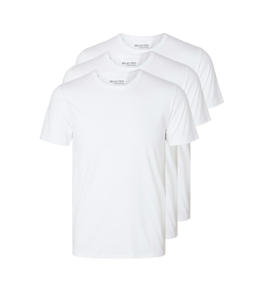 3er-Pack T-Shirts - Glänzendes Weiss