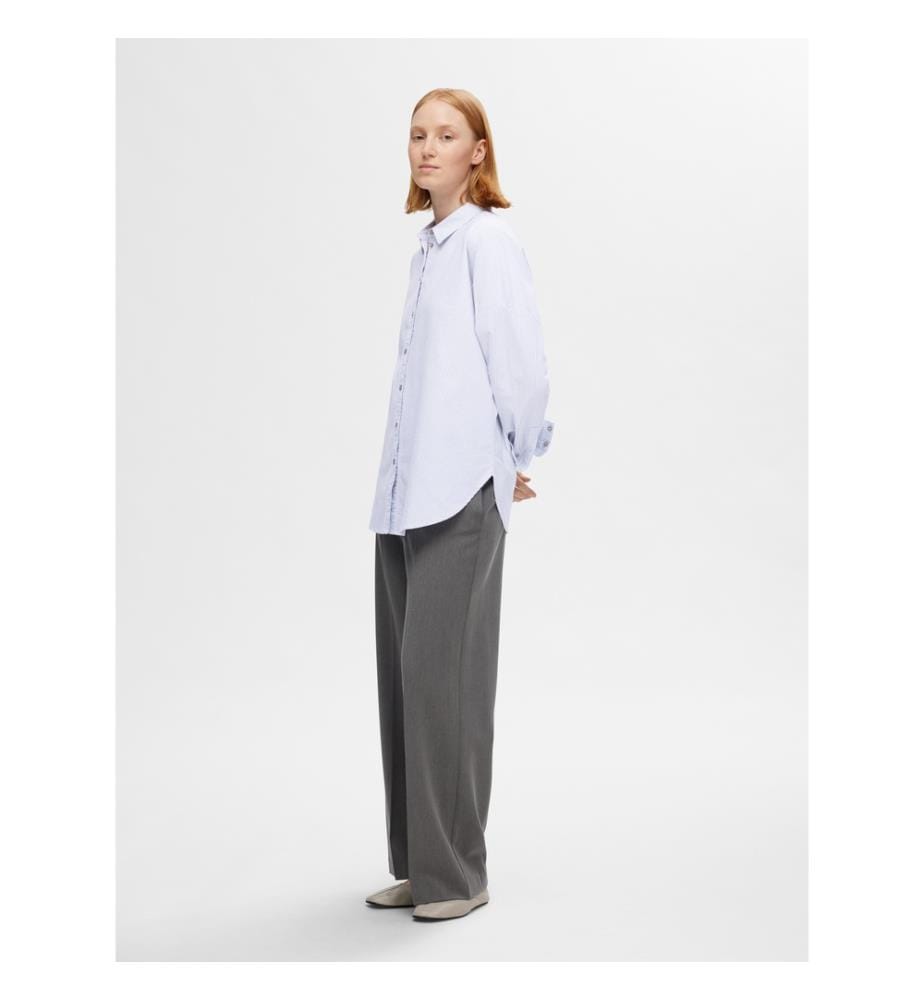 Camicia - Blanc éclatant Bleu ciel