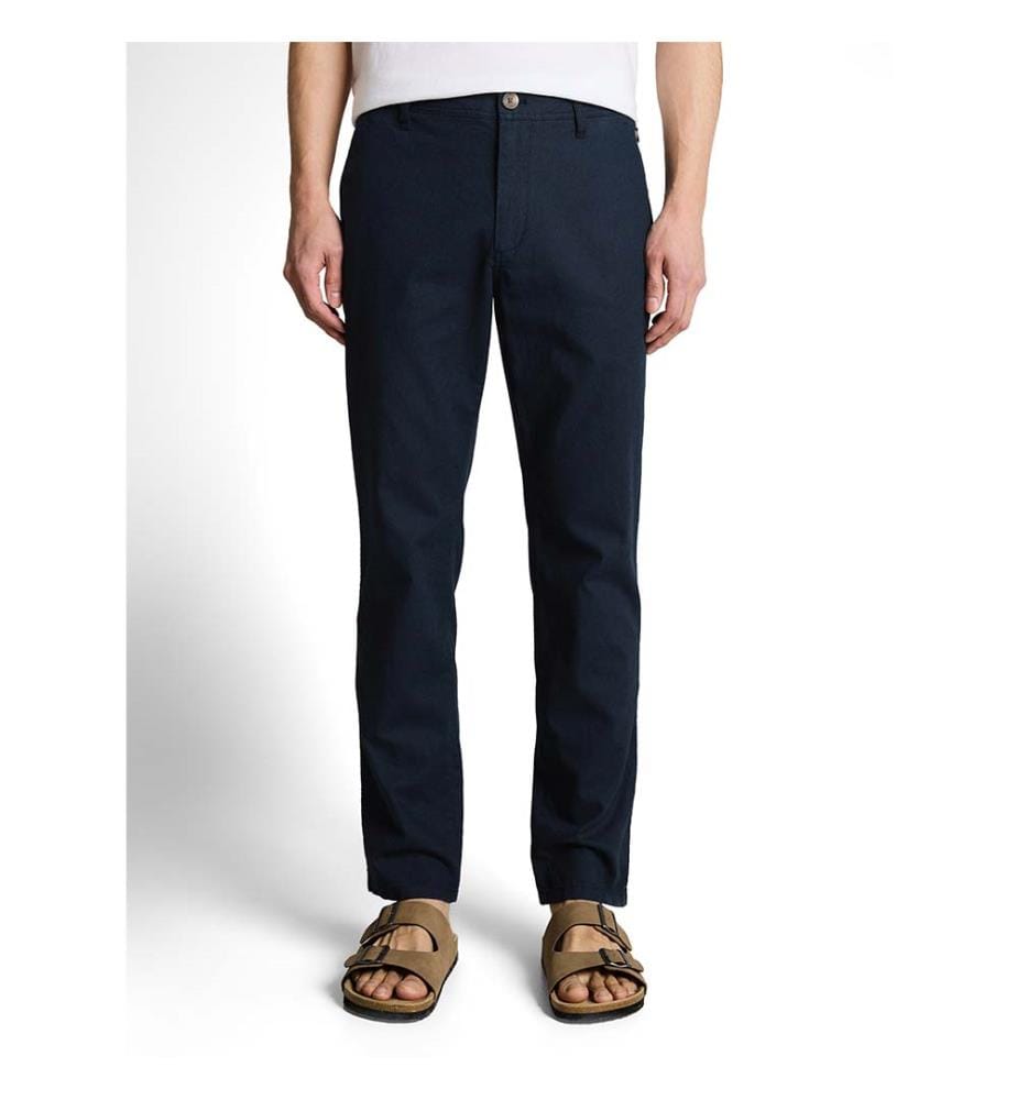 Pantalon chino Ttregular en lin - Sky Captain Blue