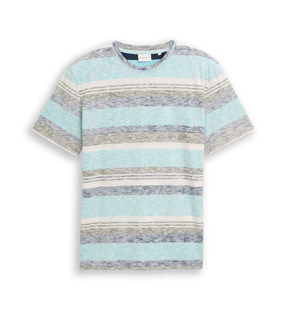 T-shirt à rayures intérieures - River Teal Multi Color Stripe