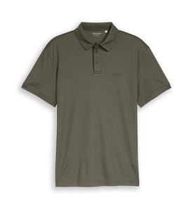 Poloshirt mit Logodruck - Deep Leaf Green Two Tone