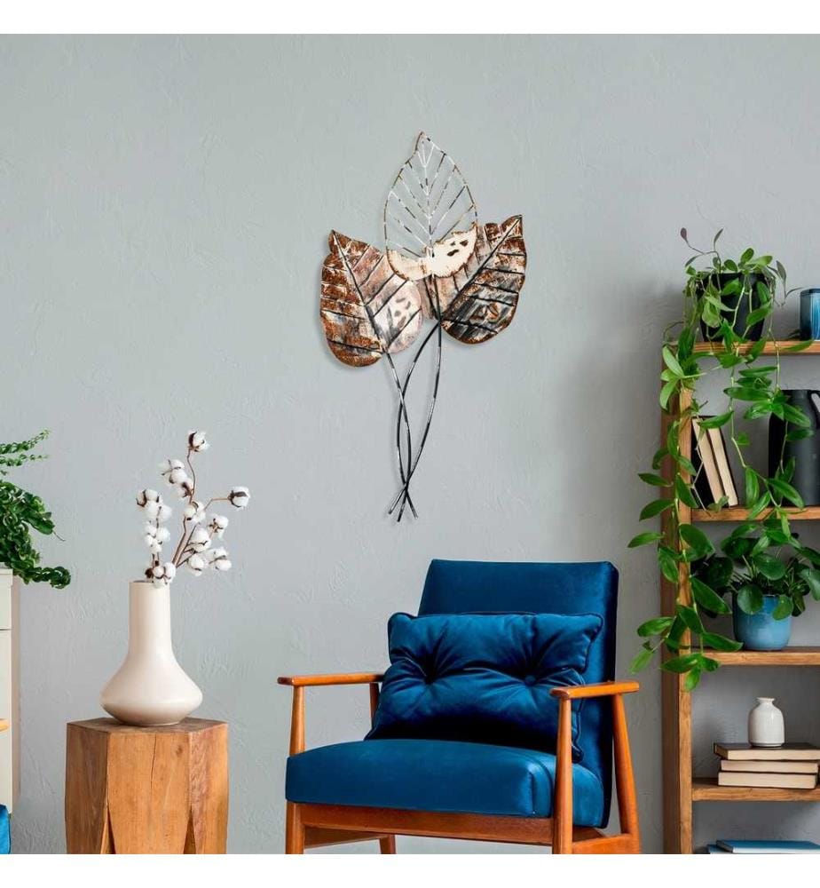 Wallxpert Decorative Metal Wall Accessory, Brown… | DeinDeal