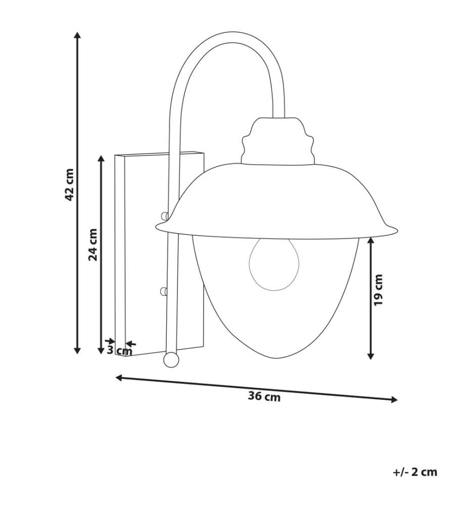 Aussenwandleuchte BANKA Schwarz