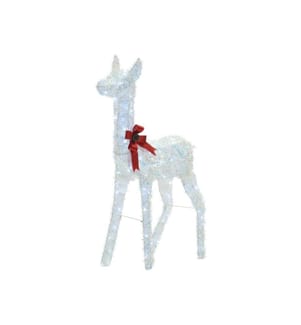 Decorazione per esterni LED AURENNE Cervo 110 cm Bianco