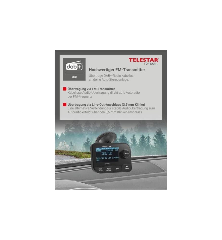 Telestar - Adapter TOP CAR 1 Schwarz