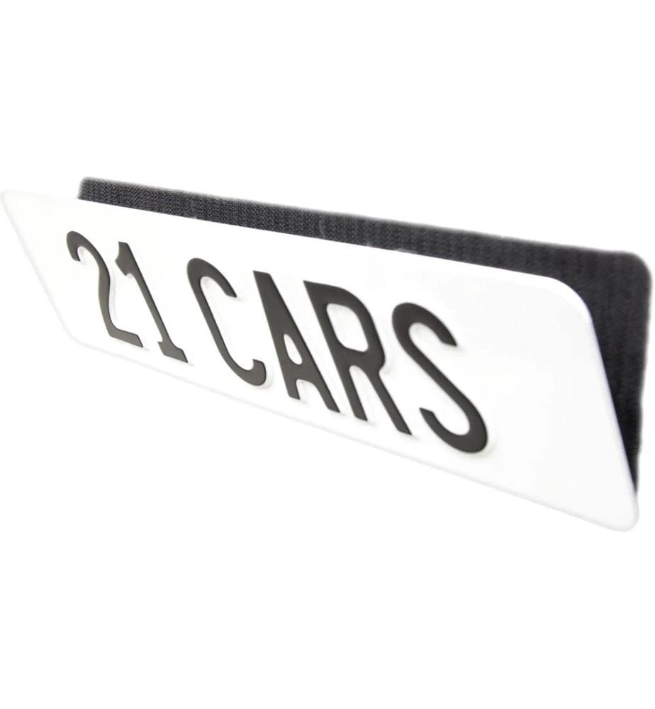 21CARS - Kit de support de plaque d'immatriculation Velcro