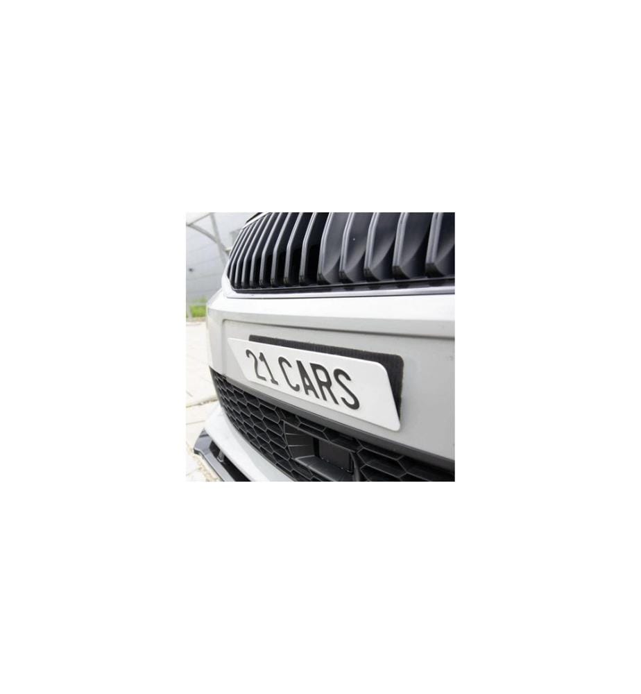 21CARS - Kit de support de plaque d'immatriculation Velcro