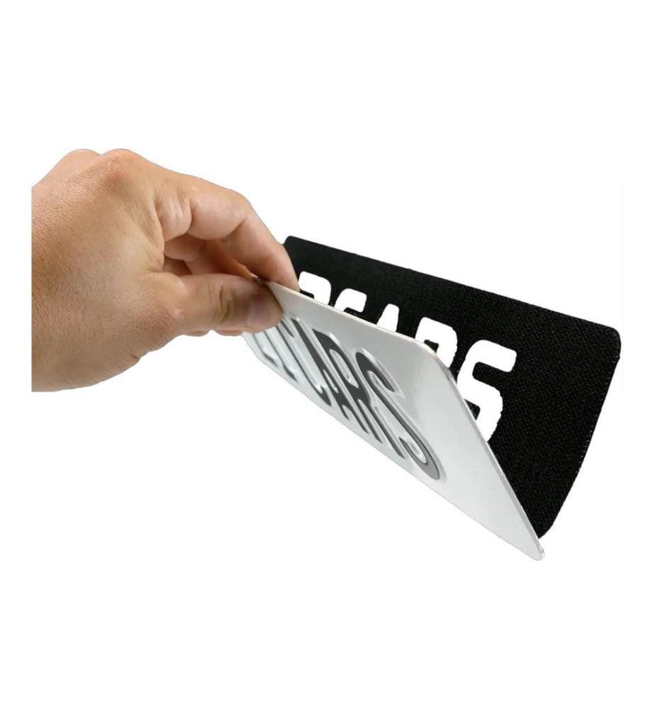 21CARS - Kit de support de plaque d'immatriculation Velcro