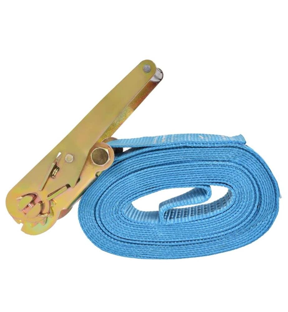 Ratschen-Spanngurte 4 Stk. 4 Tonnen 8m×50mm Blau