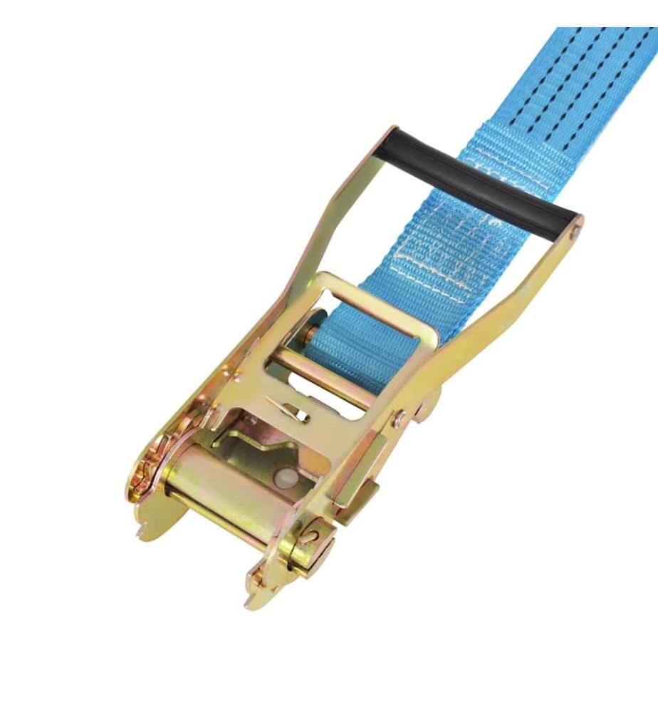 Ratschen-Spanngurte 4 Stk. 4 Tonnen 8m×50mm Blau