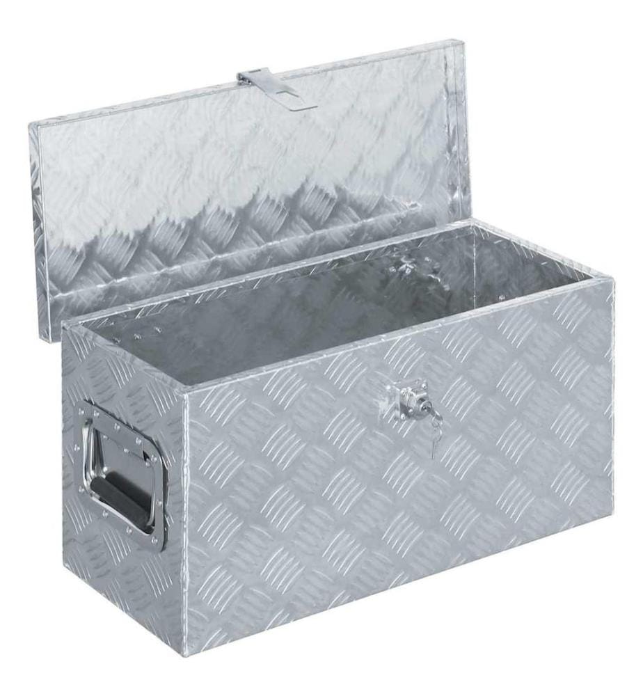 Aluminiumkiste 61,5 x 26,5 x 30 cm Silbern