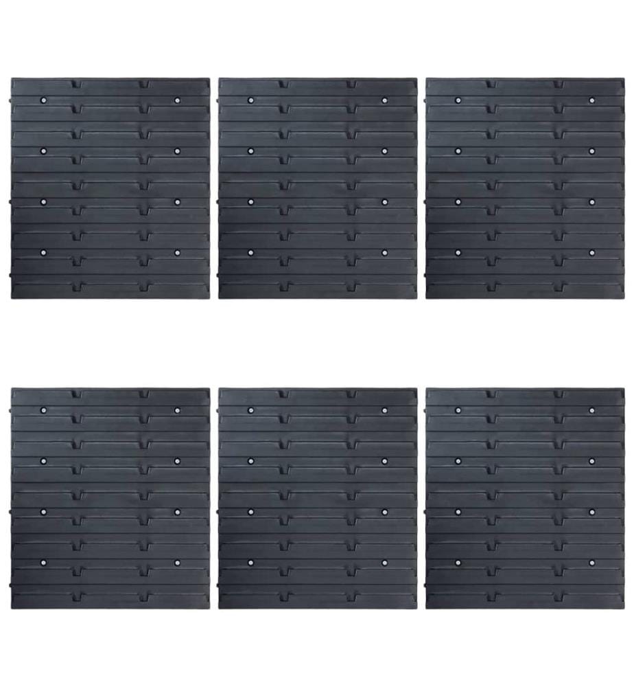 Kit de bacs de stockage avec panneaux muraux 96 pcs Bleu
