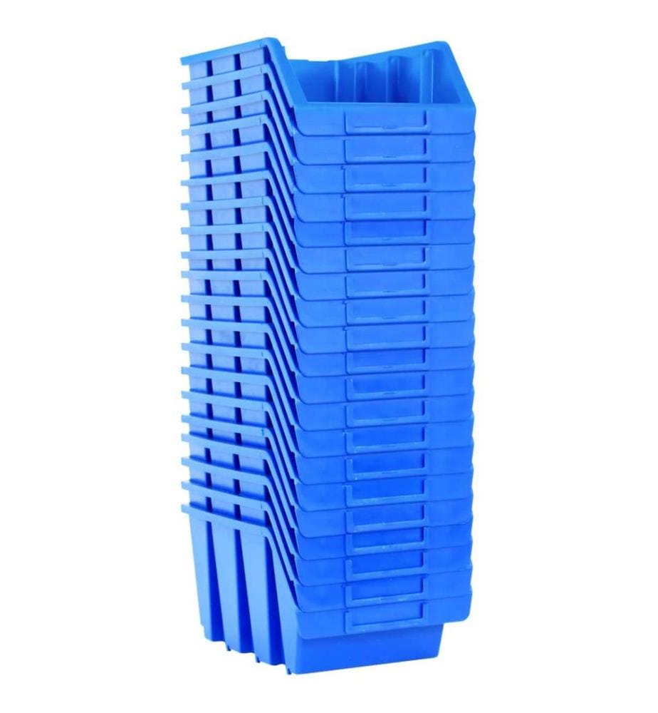 Stapelboxen 20 Stk. Blau Kunststoff