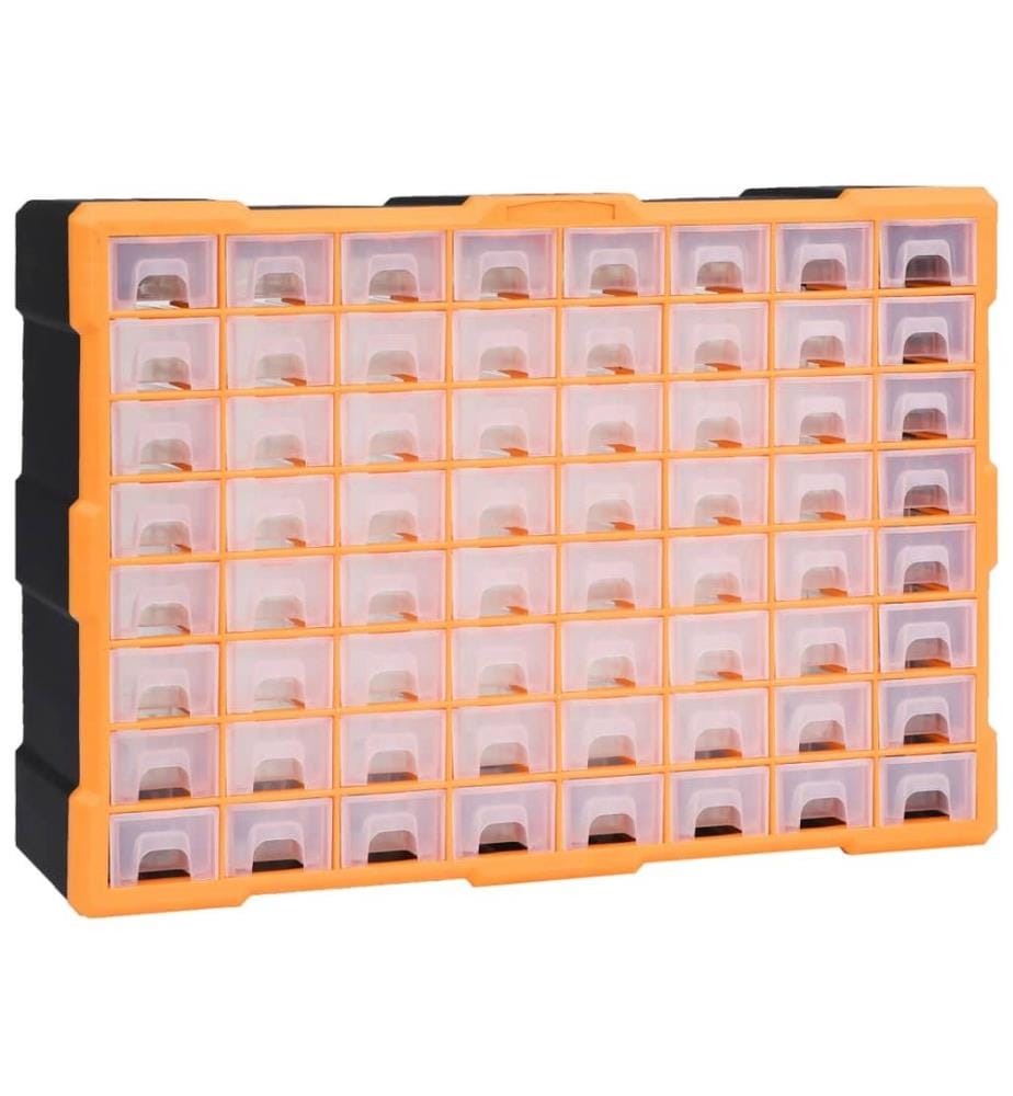 Multi-Schubladen-Organizer mit 64 Schubladen 52x16x37,5 cm