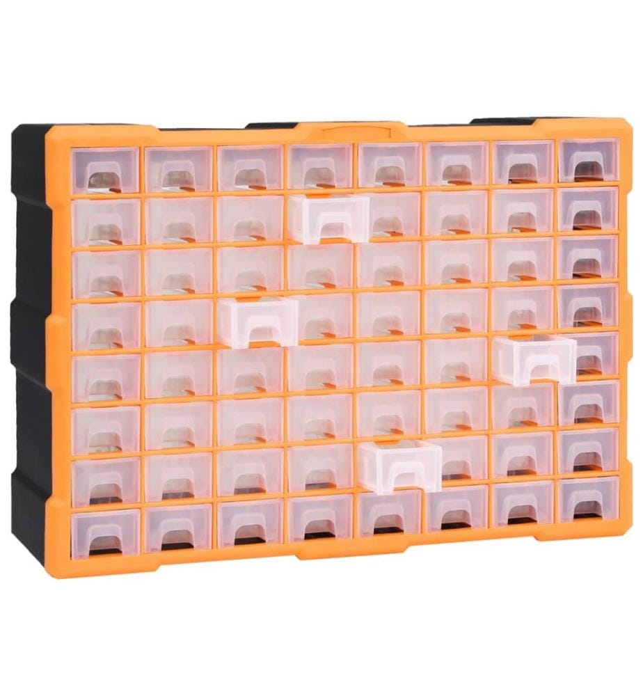 Multi-Schubladen-Organizer mit 64 Schubladen 52x16x37,5 cm