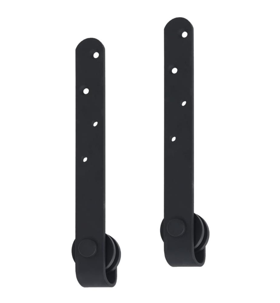 Mini Schiebetürbeschlag Set für Schranktüren Carbonstahl 183 cm