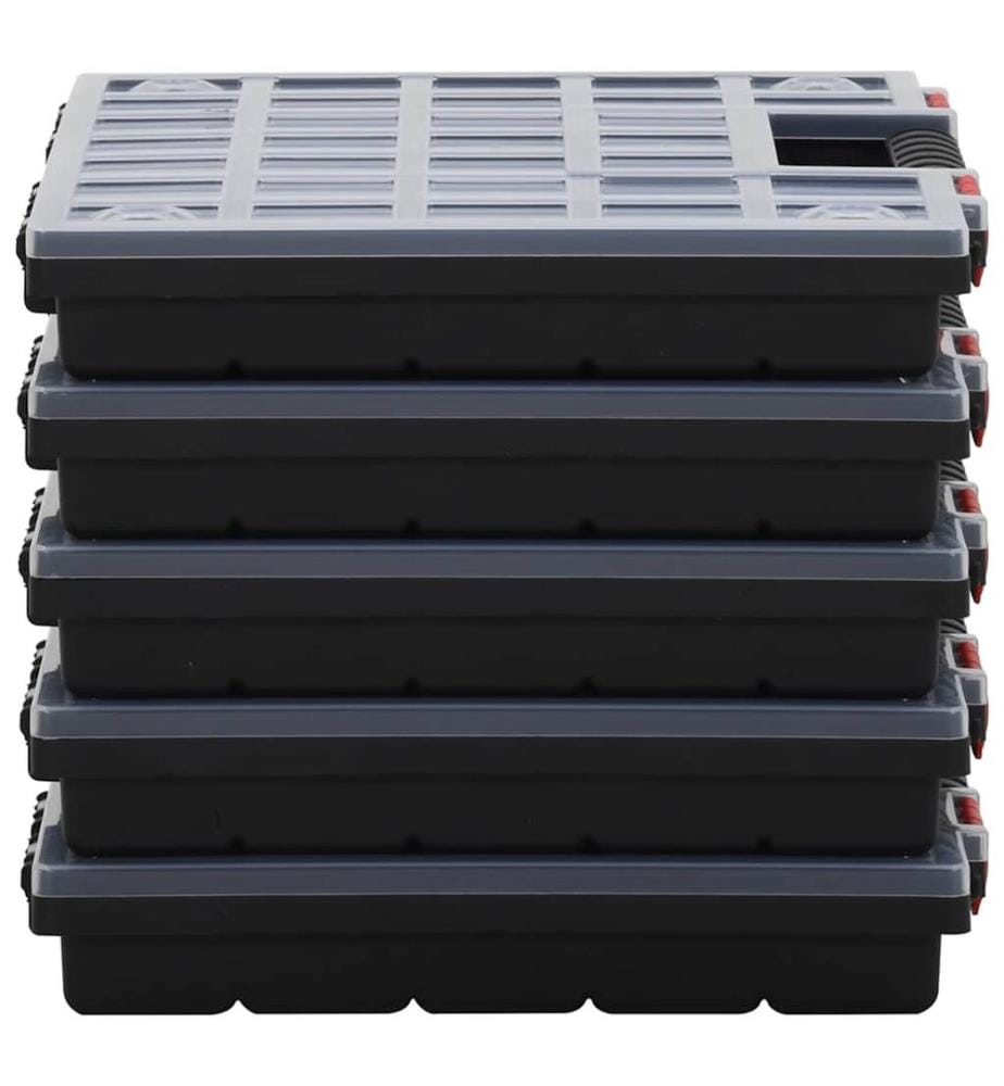 Boîtes d'assortiment 5 pcs 40x30x5 cm Polypropylène