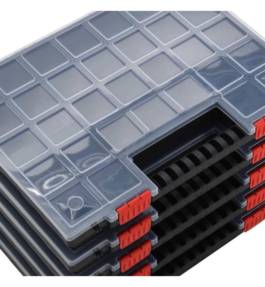 Boîtes d'assortiment 5 pcs 40x30x5 cm Polypropylène