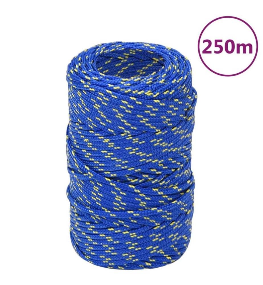 Corde de bateau Bleu 2 mm 250 m Polypropylène