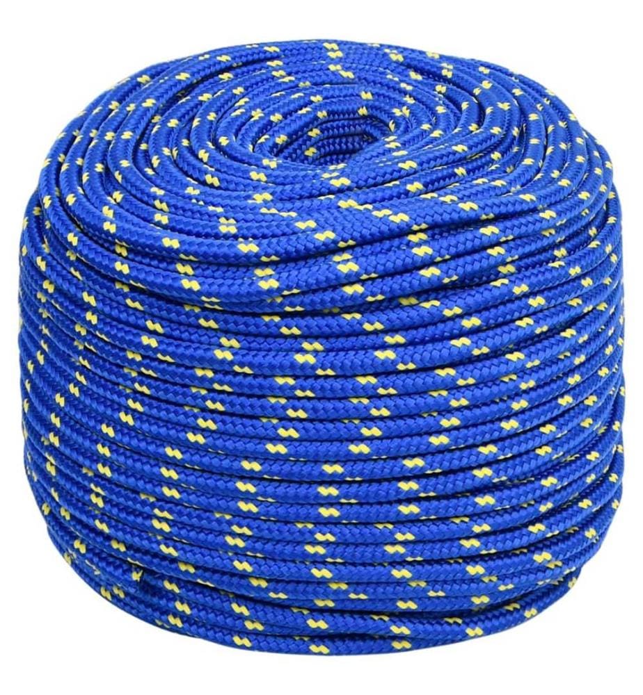 Corde de bateau Bleu 8 mm 50 m Polypropylène