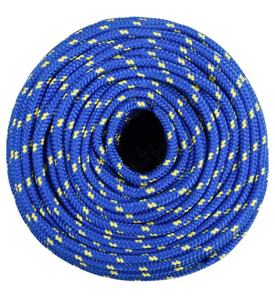 Corde de bateau Bleu 8 mm 50 m Polypropylène