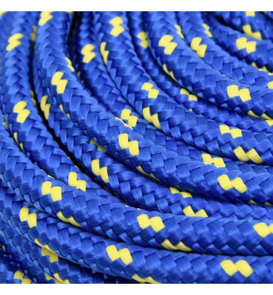 Corde de bateau Bleu 8 mm 50 m Polypropylène