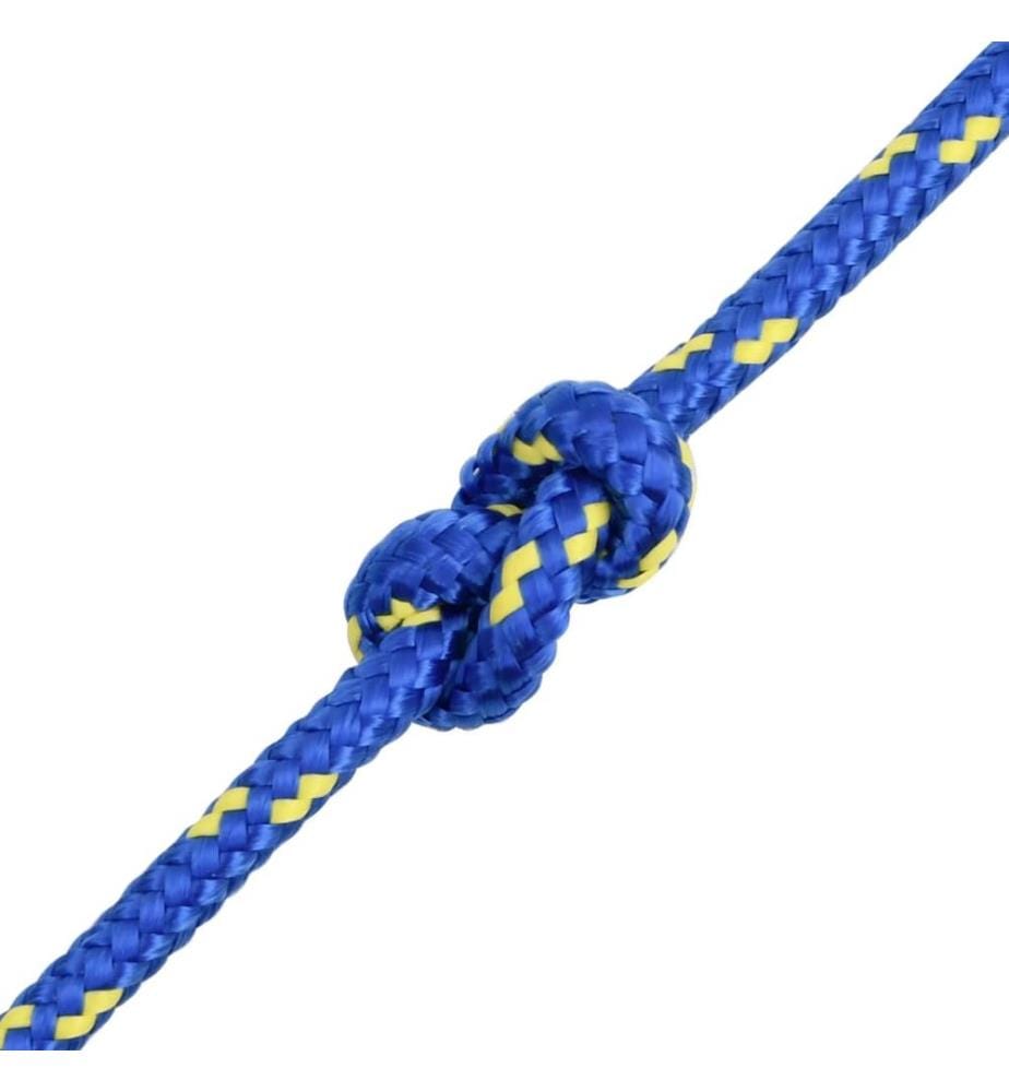 Corde de bateau Bleu 8 mm 50 m Polypropylène