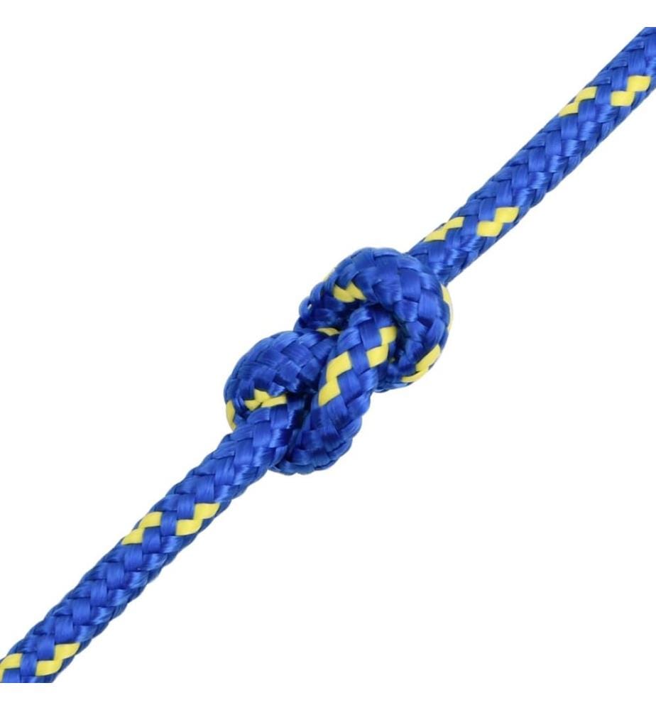 Corde de bateau Bleu 8 mm 250 m Polypropylène