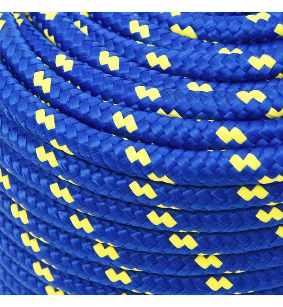 Corde de bateau Bleu 14 mm 100 m Polypropylène
