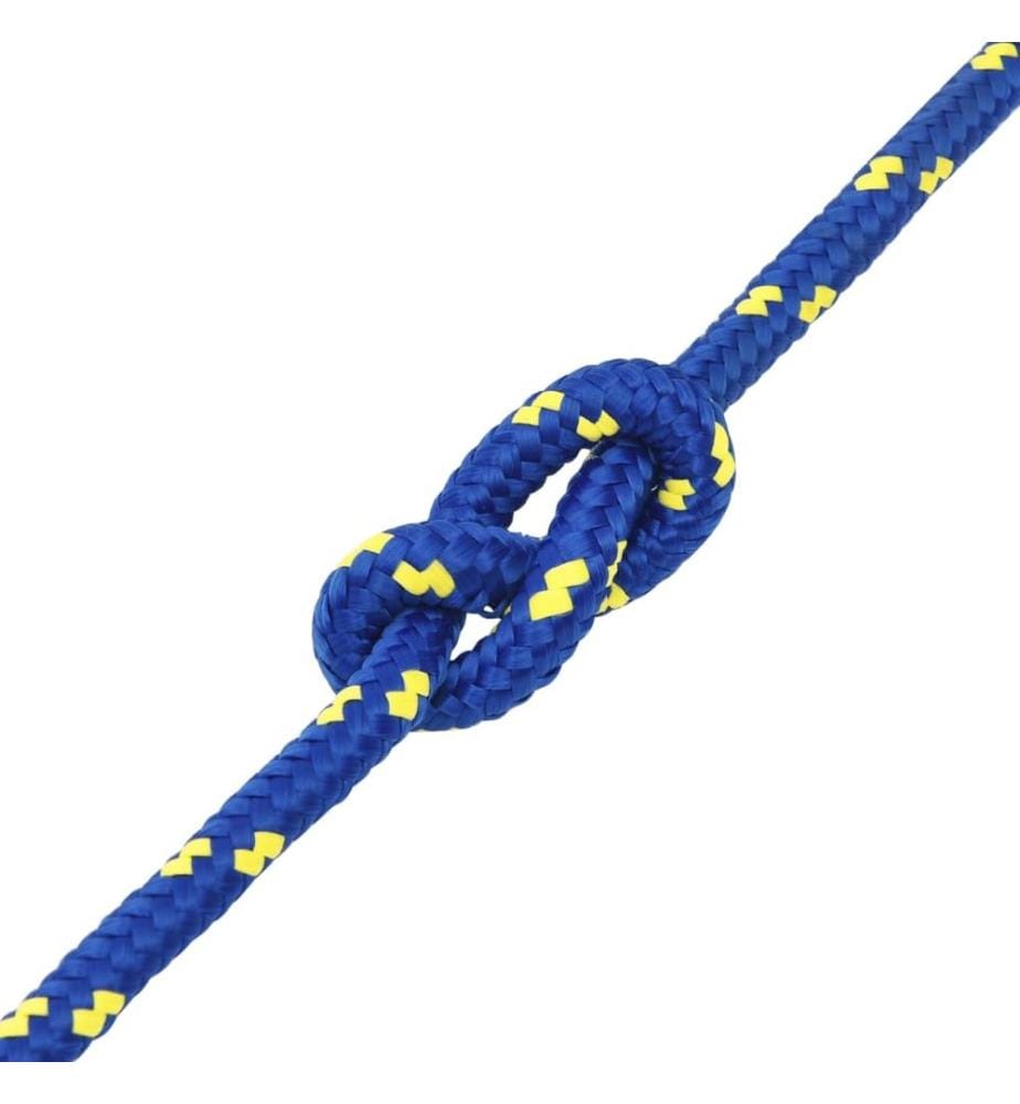 Corde de bateau Bleu 14 mm 100 m Polypropylène