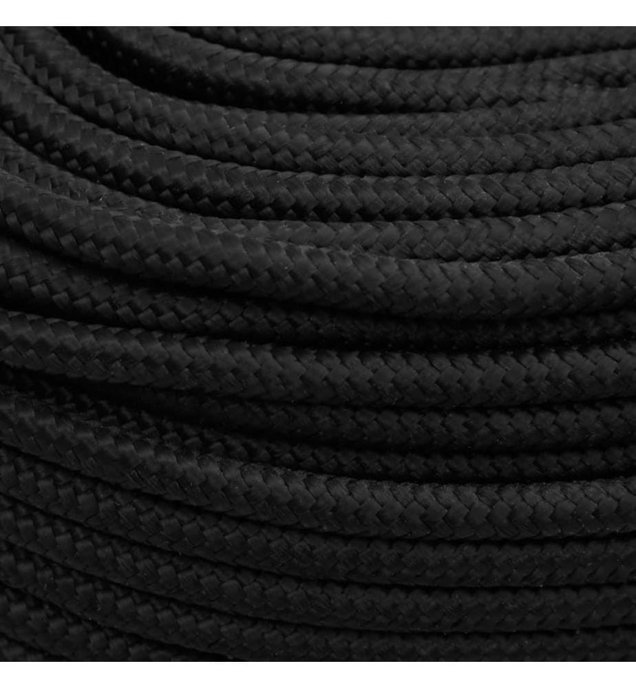 Corde de bateau Noir complet 10 mm 250 m polypropylène